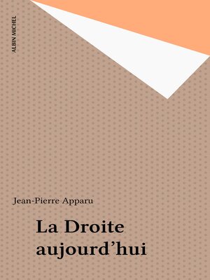 cover image of La Droite aujourd'hui